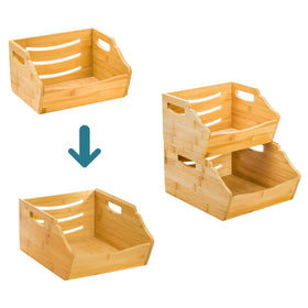Cididu two-tier structure for efficient countertop organization.