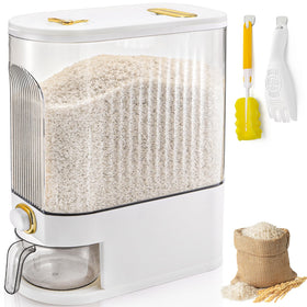 Cididu Clear Rice Holder Dispenser with transparent body for easy capacity checks.