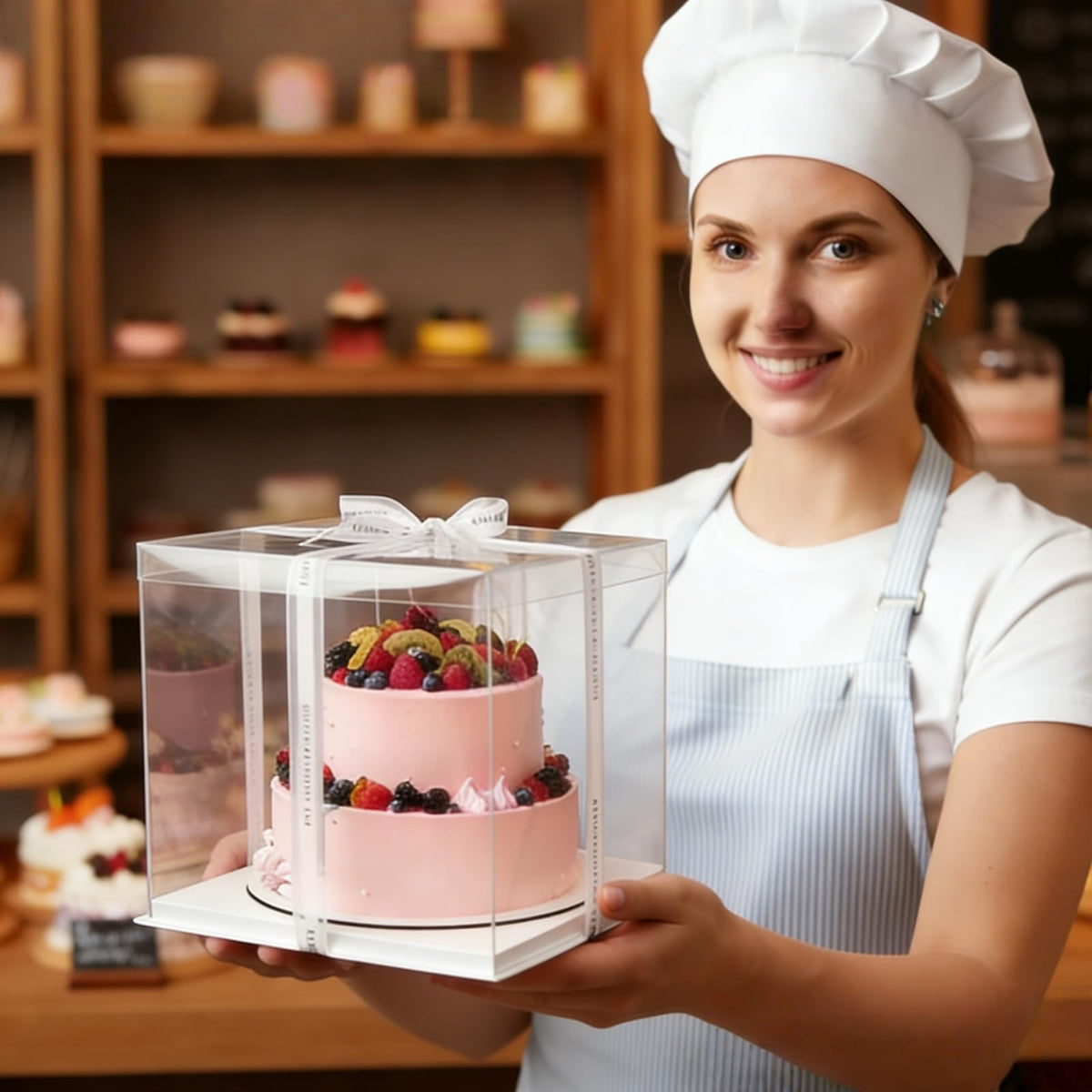 Cididu compact storage for desserts and cookies with clear design
