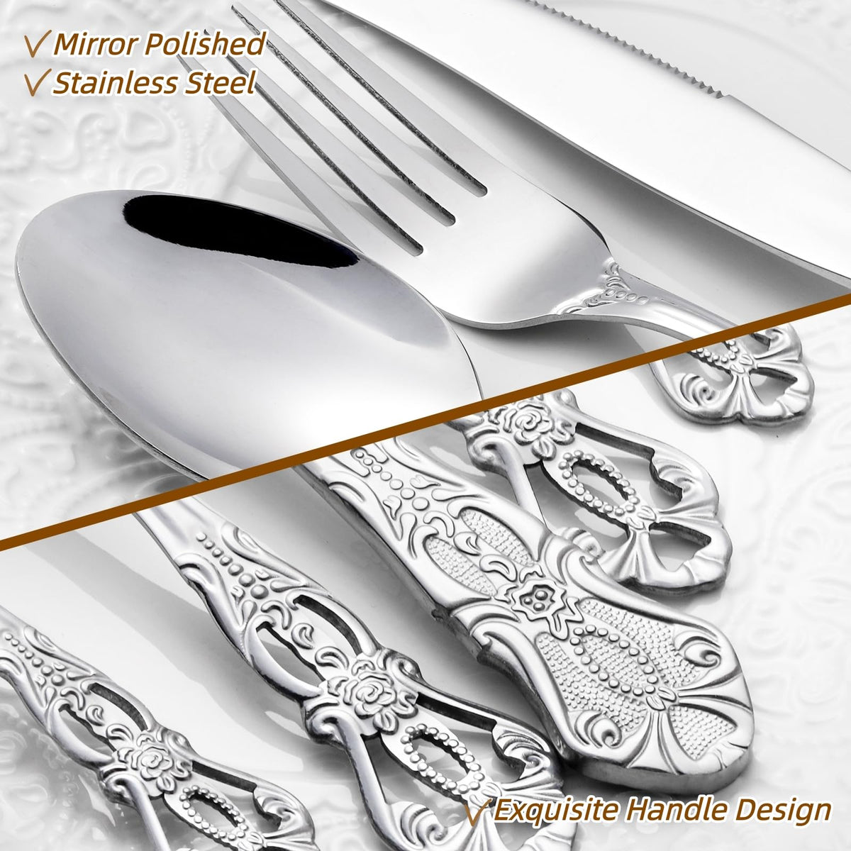 Cididu dinner spoon with mirror-polished finish for refined dining.