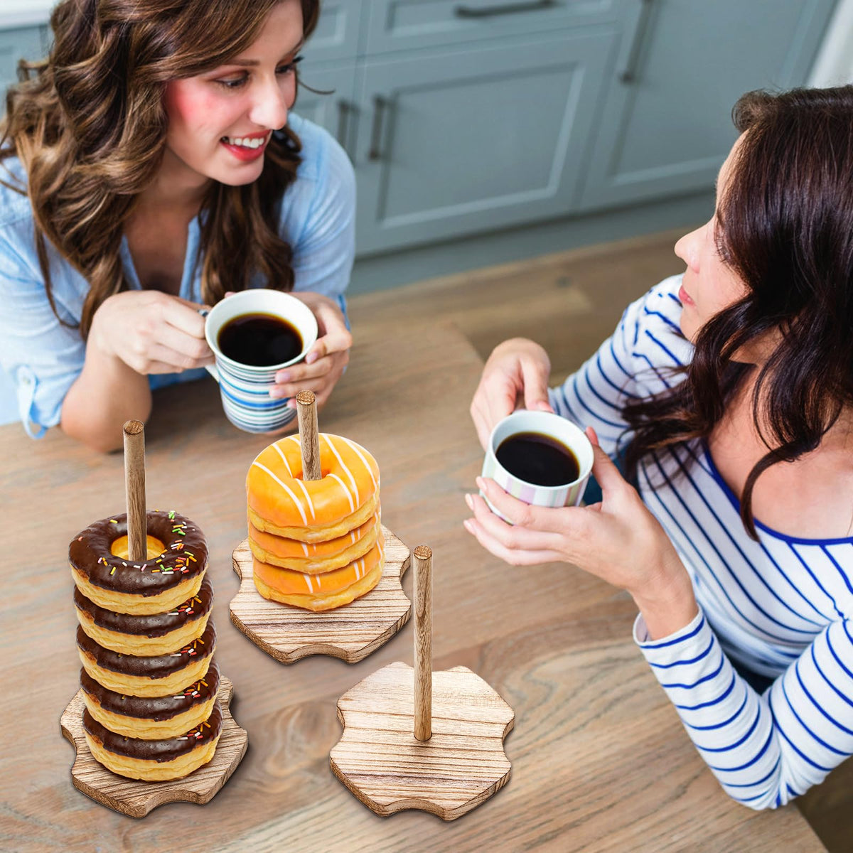 Cididu donut display table decor elevates weddings or showers dessert stations.