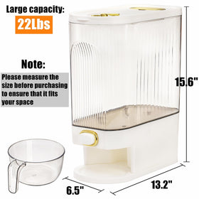Cididu outlet channel demonstrates precise dispensing for rice and cereals.