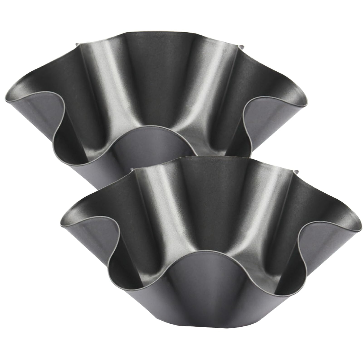 Cielasis 2-pack 8.5 inch taco shell bowls set ready for quick, no-stick release and crisp shells.