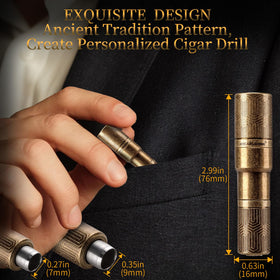 CIGARLOONG tool demonstrating support for different opening sizes.