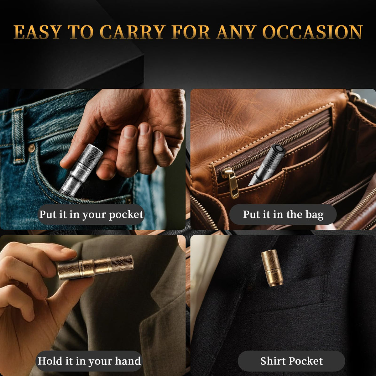 CIGARLOONG tool in hand demonstrating easy grip and operation.