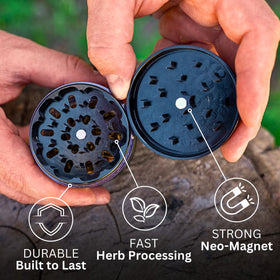 Easy-clean design of the Cinder Clear Cut grinder after use