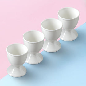 Cinf egg cups featuring a stable wide base for steady placement.