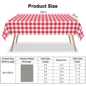 CINSOEN disposable tablecloth enables quick cleanup after entertaining.