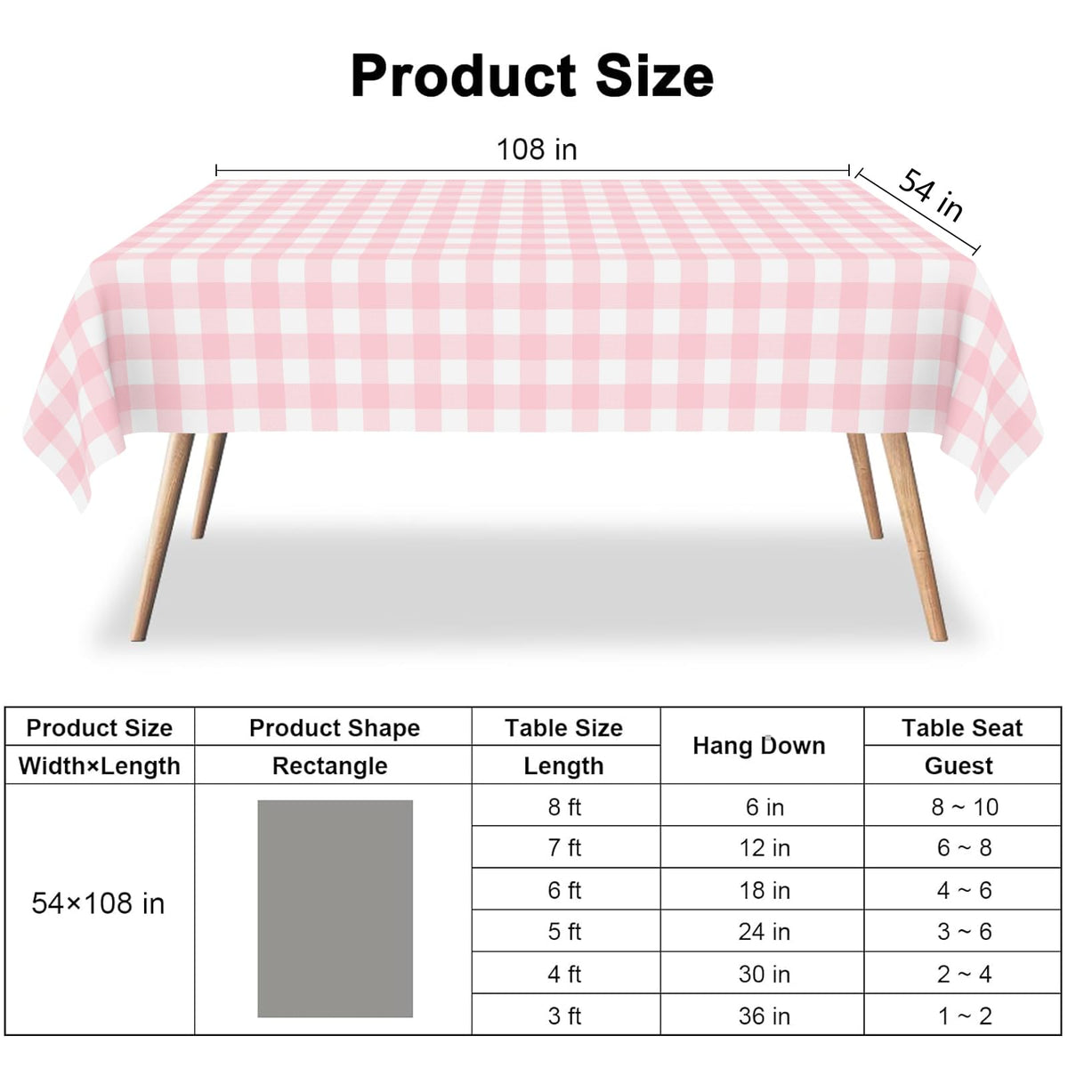 CINSOEN disposable tablecloth roll-up enables quick disposal after the party.