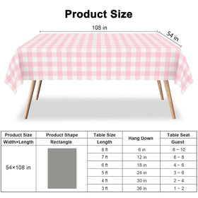 CINSOEN disposable tablecloth roll-up enables quick disposal after the party.