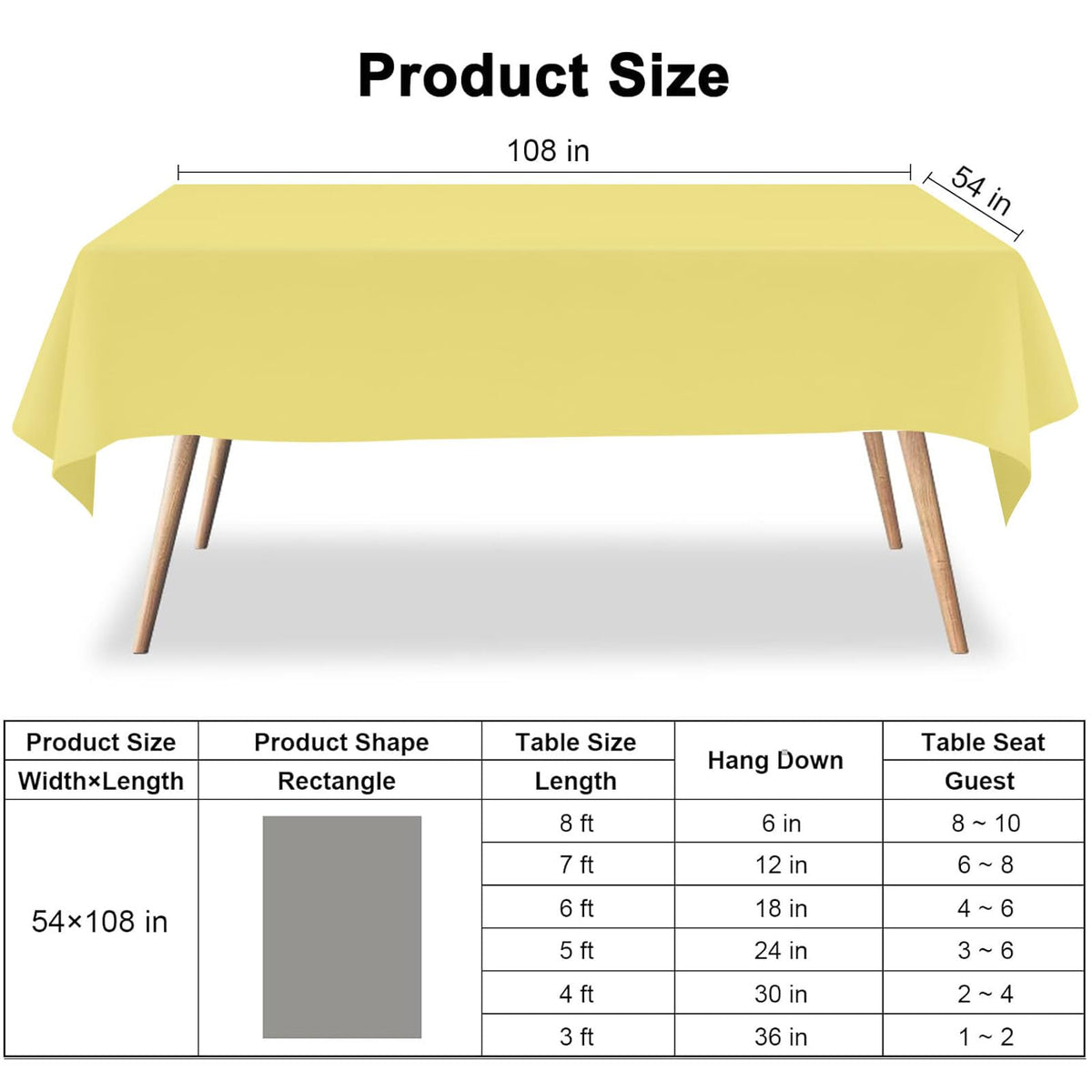 CINSOEN PEVA material tablecloth combines durability with spill resistance.