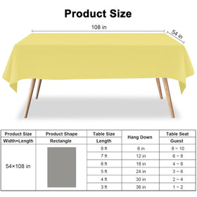 CINSOEN PEVA material tablecloth combines durability with spill resistance.