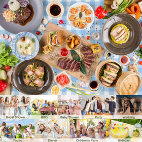 CINSOEN tablecloth ideal for birthdays and weddings.