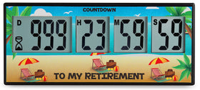 CIRBIC retirement timer digital display showing precise countdown at a glance