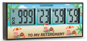CIRBIC retirement timer front view on desk for milestone planning