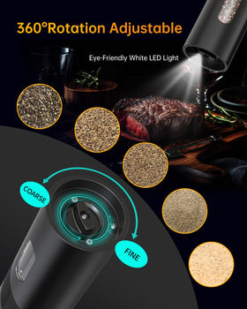 Circle Joy 110ml capacity grinder reduces refills during long cooking sessions.