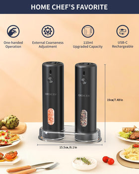 CIRCLE JOY 110ml container emphasizes larger capacity for longer cooking sessions.