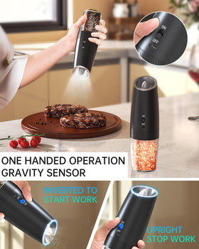 Circle Joy adjustable coarseness grinder tailors salt or pepper easily