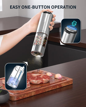 Circle Joy ceramic core provides precise, adjustable coarseness for spices.