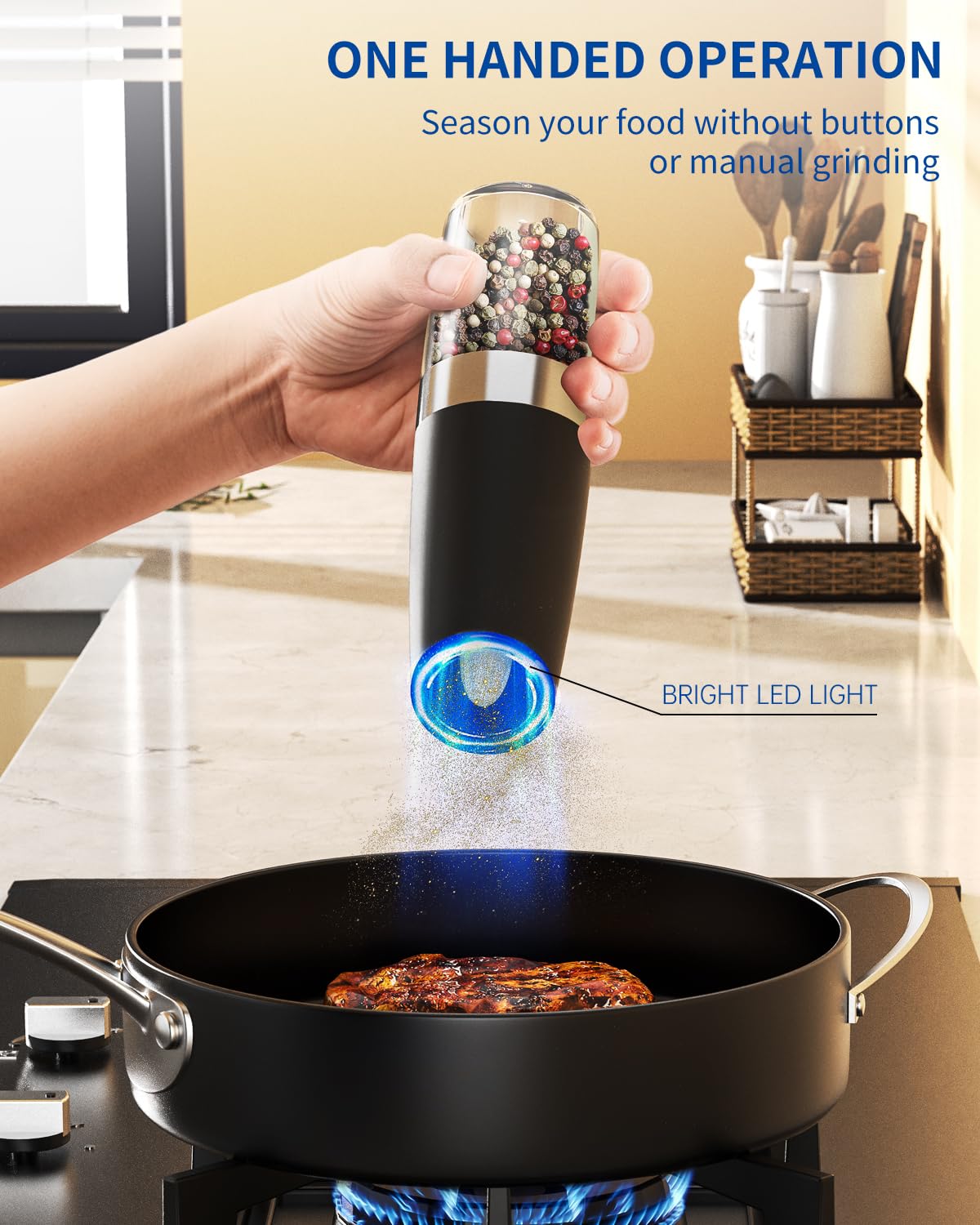 Circle Joy ceramic grinding core preserves spice flavor