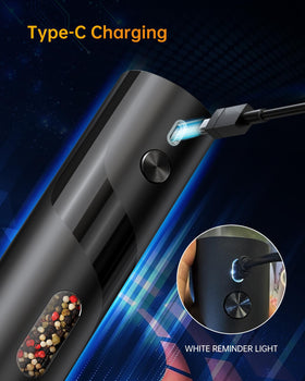 CIRCLE JOY Pepper Mill features LED light for precise grinding