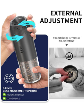 Circle Joy external coarseness adjustment dial for customizable grind size