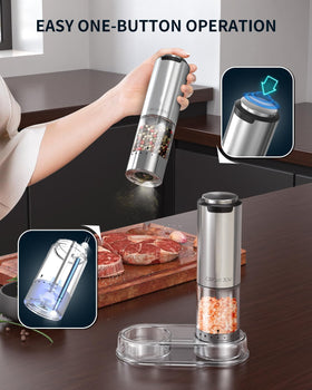 Circle Joy exterior coarseness dial lets you adjust texture without touching peppers
