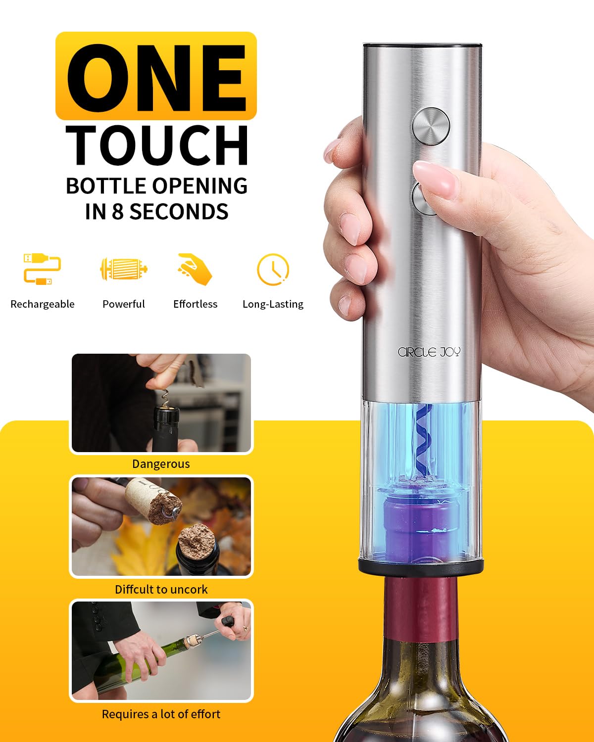 Circle Joy foil cutter trimming foil for clean bottle prep