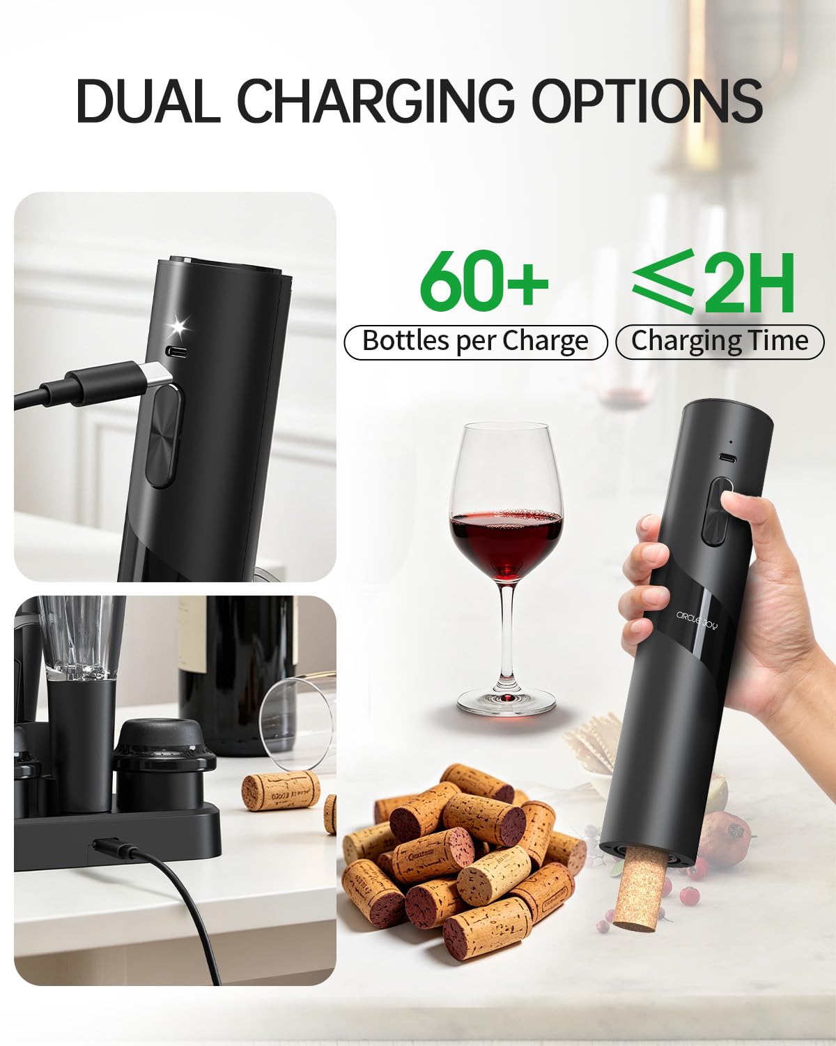 Circle Joy foil cutter provides clean foil removal for quick bottle prep