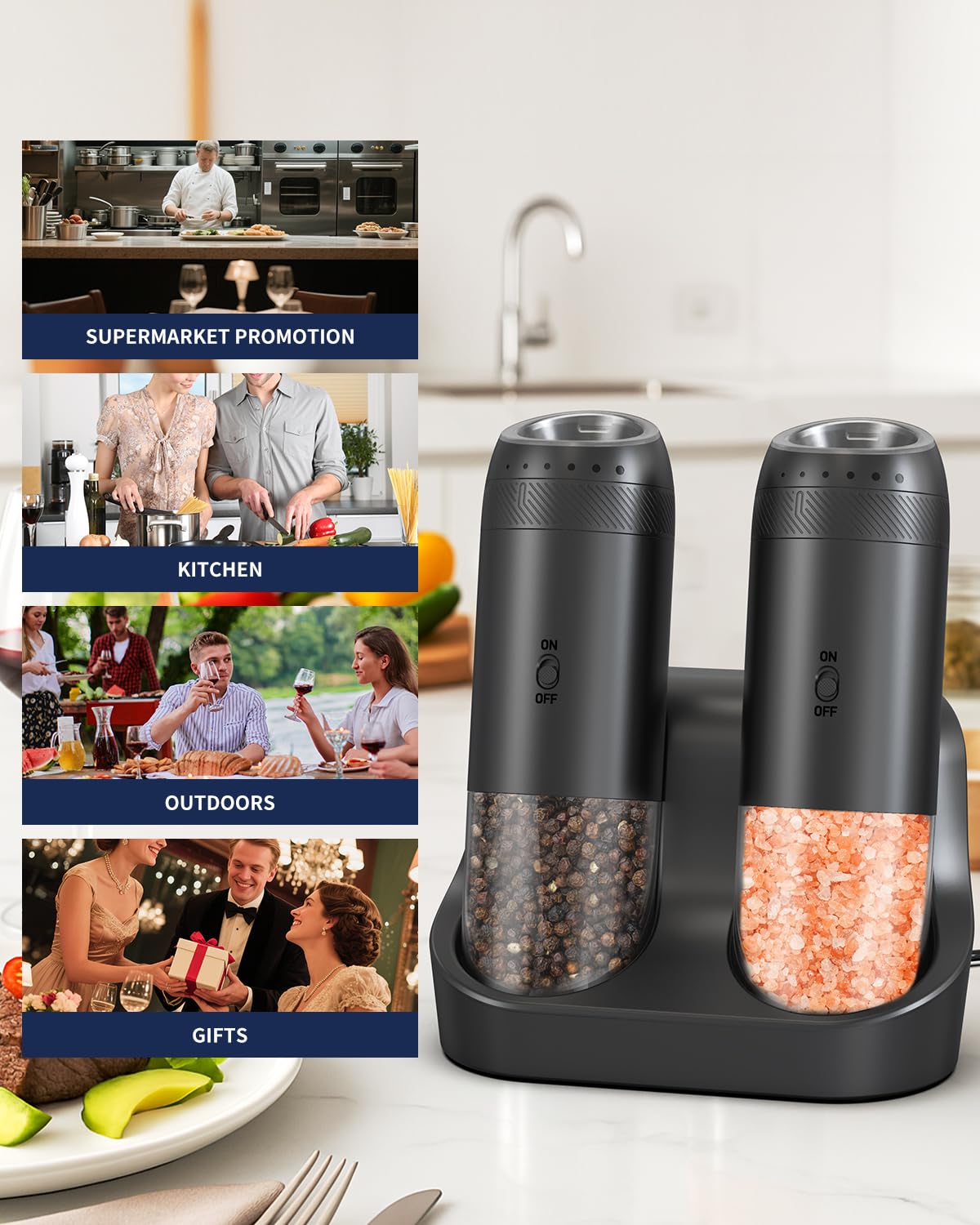 Circle Joy one-handed operation enables quick seasoning during cooking