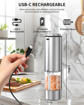 Circle Joy stainless steel body adds durable style to any kitchen.