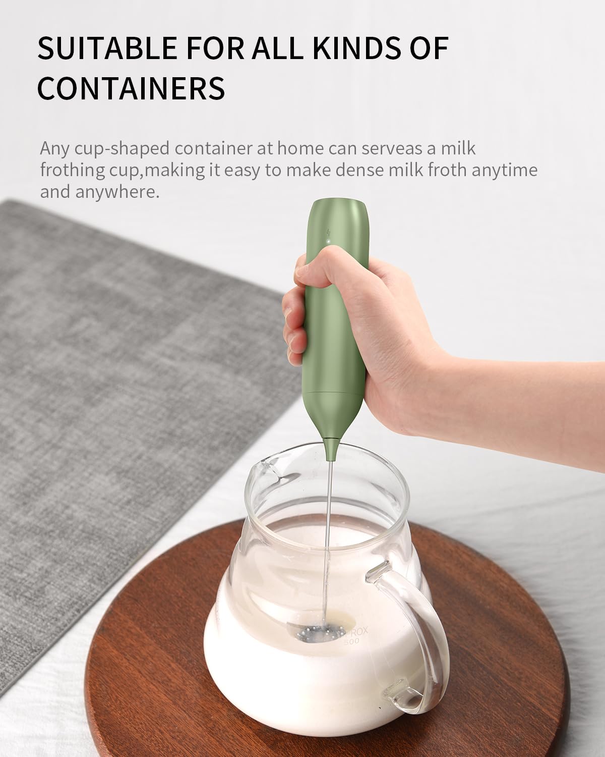 Circle Joy storage bracket keeps frother organized on the counter