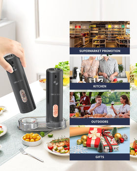 CIRCLE JOY USB-C charging cable keeps grinders ready for continuous cooking sessions.