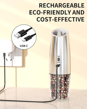 Circle Joy USB-C charging keeps grinders ready for cooking sessions.