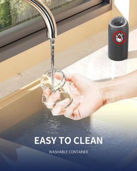 Circle Joy wide-mouth refill for quick, clean topping.
