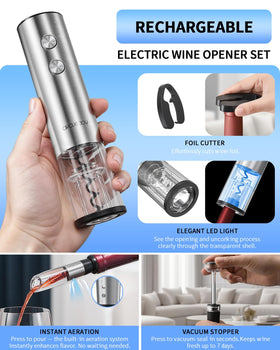 Circle Joy wine aerator pourer enhances aroma and pour control