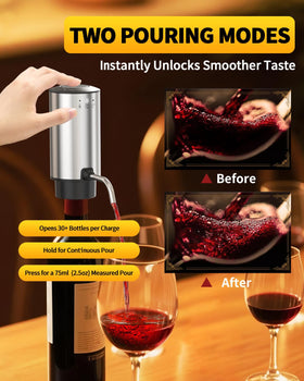 Circle Joy wine drip ring catching drips to protect surfaces