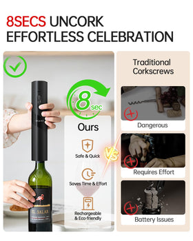 Circle Joy wine opener charging base keeps cordless power ready for easy nights