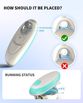 Circle Joy can opener uses safety-edge cutting to minimize risk of cuts.