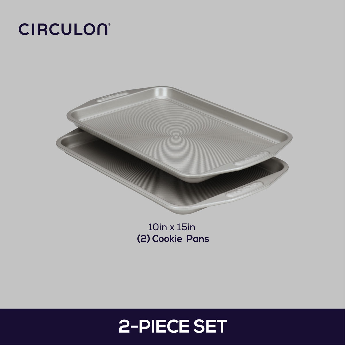 Circulon 10x15 cookie pans ideal for batch cookies and even browning.