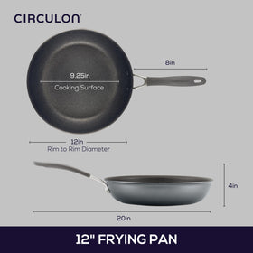 Circulon A1 edge-to-edge induction base delivers fast, even heat.
