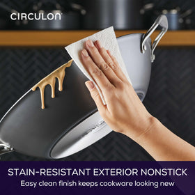Circulon A1 14-inch wok in kitchen-ready setup for stir-frying and meal prep.