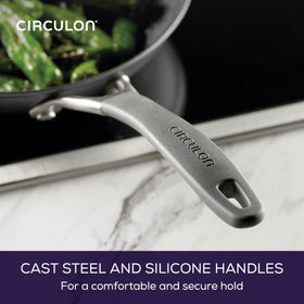 Circulon A1 ScratchDefense 10-inch frying pan delivers even browning.