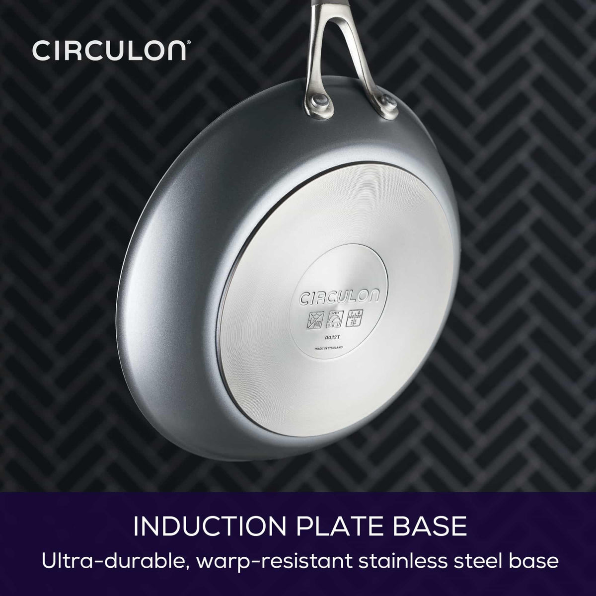 Circulon A1 ScratchDefense pan is dishwasher safe for quick cleanup after meals
