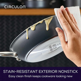 Circulon A1 ScratchDefense induction-base adds durability and efficiency on compatible stoves