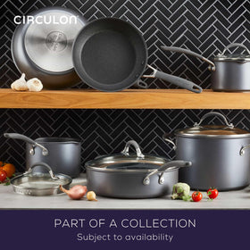 Circulon A1 ScratchDefense pan supports stovetop to oven transitions with durable nonstick