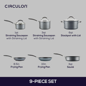 Circulon A1 ScratchDefense coating closeup highlights durable nonstick resistance against scratching.