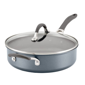 Circulon A1 ScratchDefense 5-quart saute pan with lid, clear lid view for precise cooking.