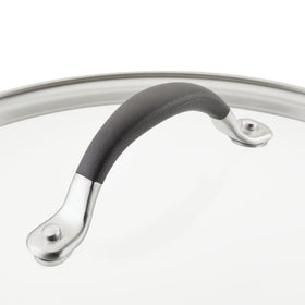 Circulon A1 Series glass lid suitable for dishwasher cleaning after cooking.