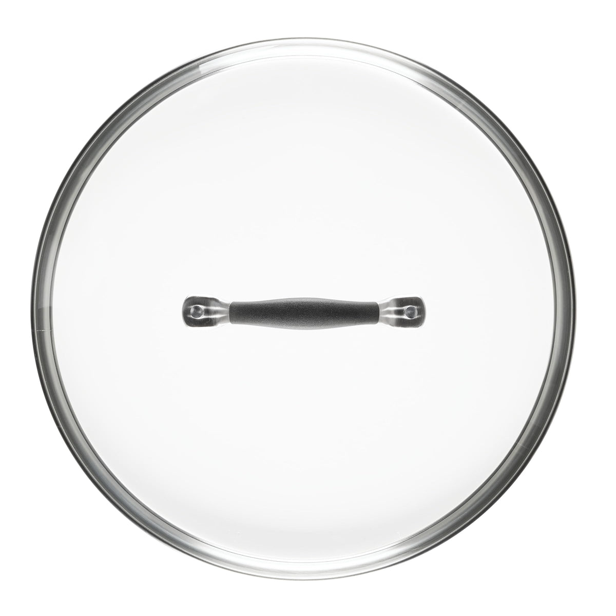 Circulon A1 Series glass lid open to show oven-safe design up to 400°F.